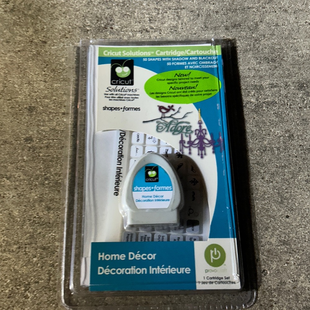 Cricut Solutions Home Décor Cartridge - Blue and Green